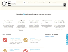 Tablet Screenshot of c4e.es